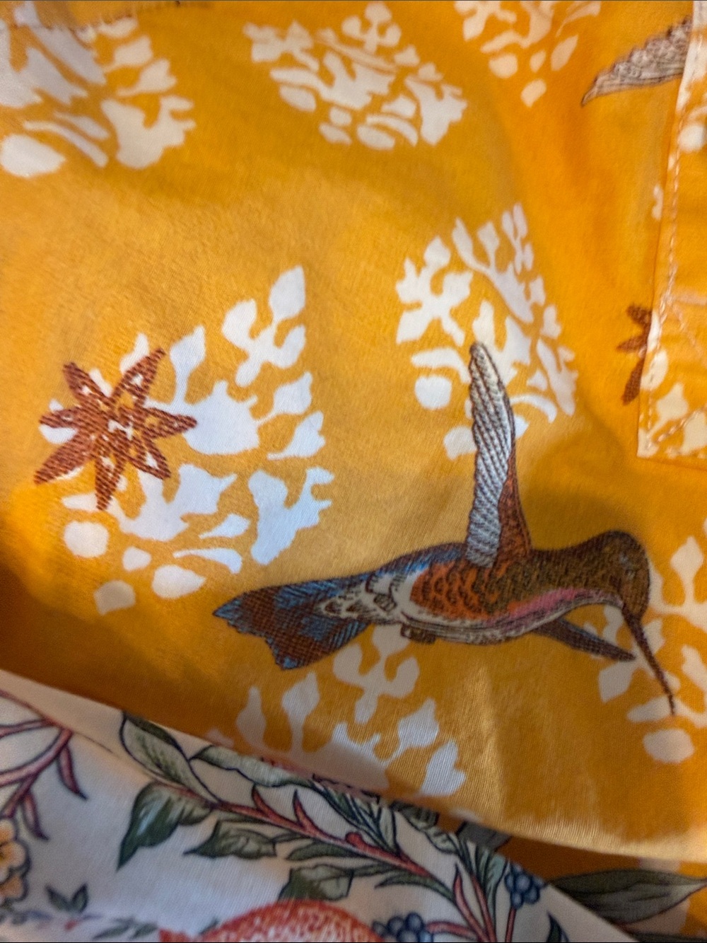 A Loves A bird print mini dress w puff sleeves. Rare! XS - Picture 2 of 5